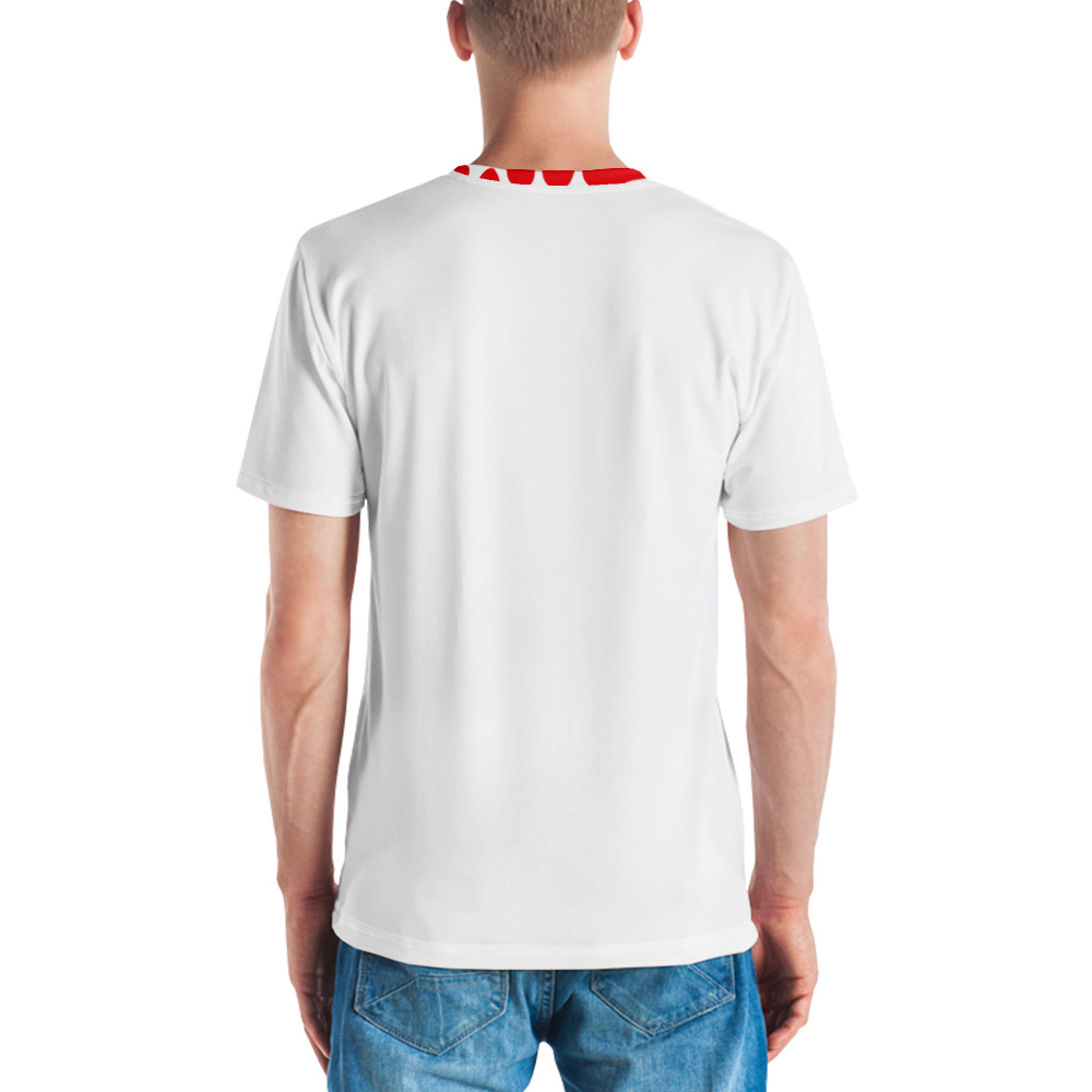 Men T Shirt New All over Print Short Sleeves Crew Neck T shirt