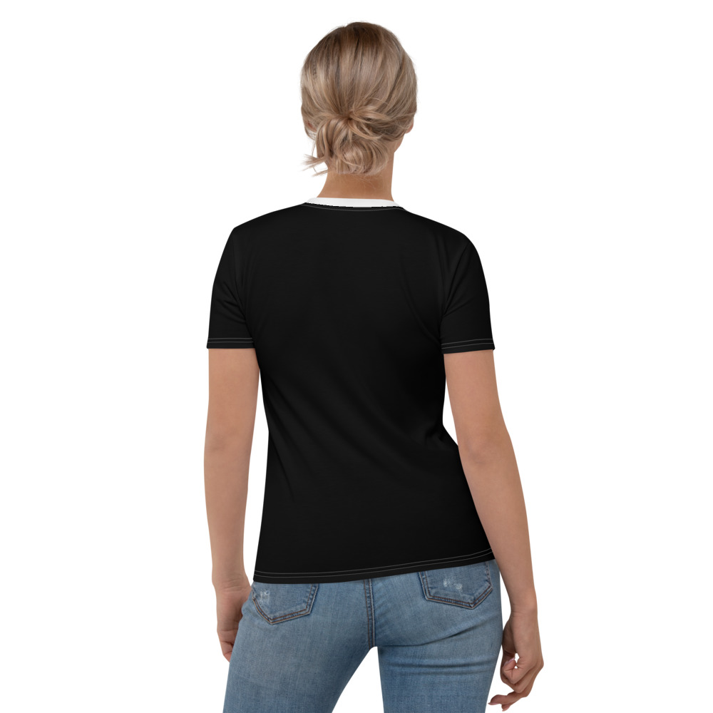 New Women T shirt All-Over Print Women’s Crew Neck Short Sleeves T-Shirt