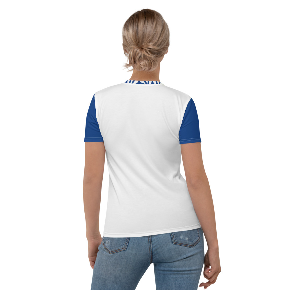 New All-Over Print Women t Shirt Crew Neck Short Sleeve T-Shirt