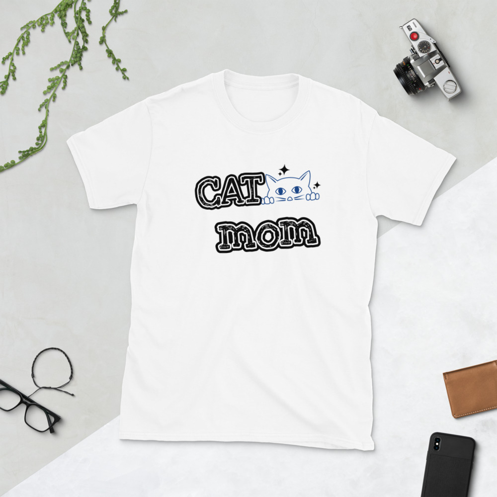 New Unisex T Shirt Cat Lovers Short Sleeves Crew Neck T Shirt