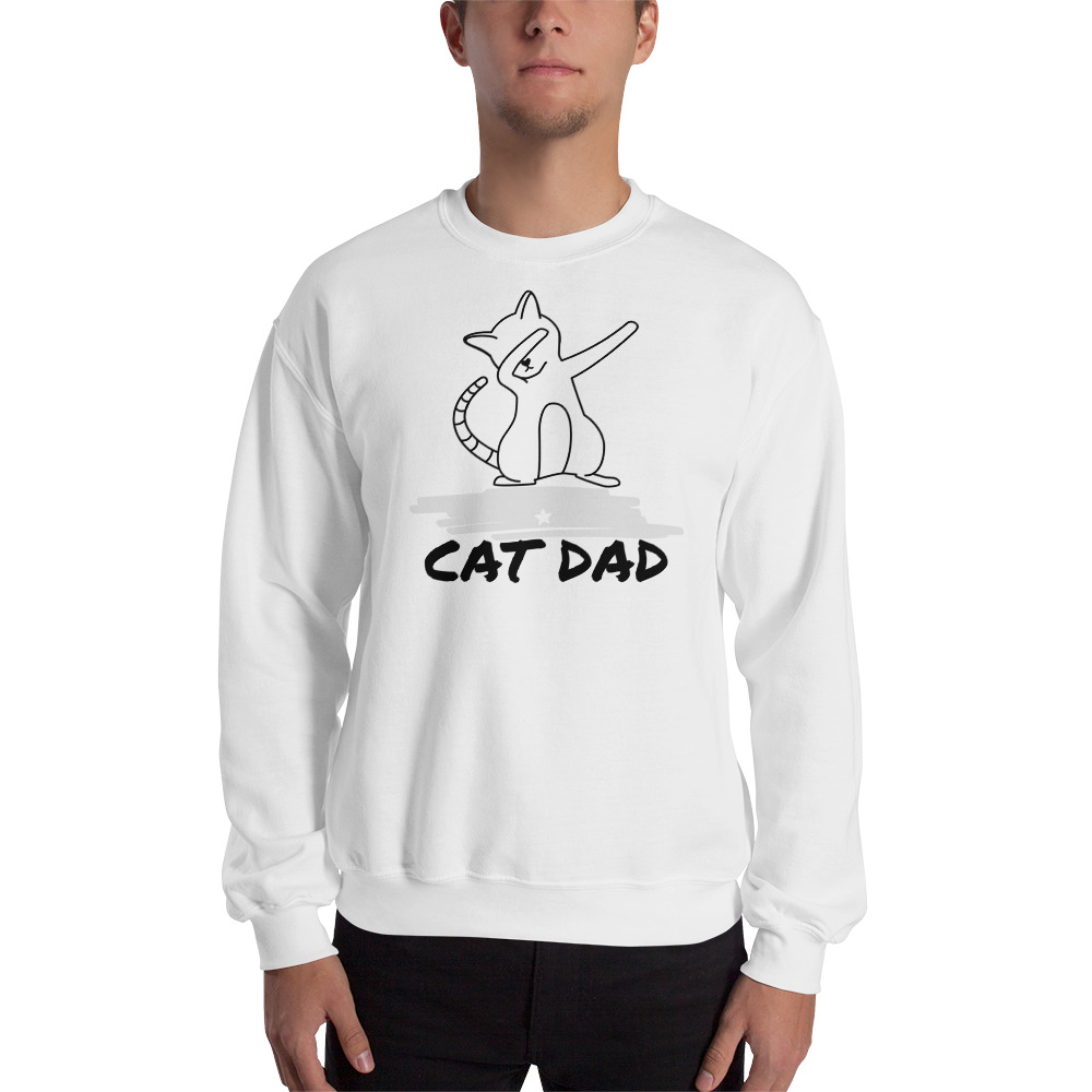Sweatshirt New Unisex Long Sleeves Cat Lovers Crew Neck For men