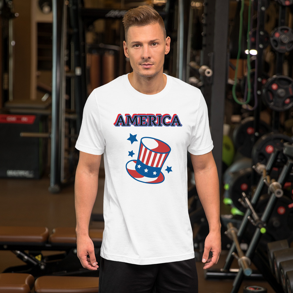 Short Sleeve Unisex T Shirt American lovers