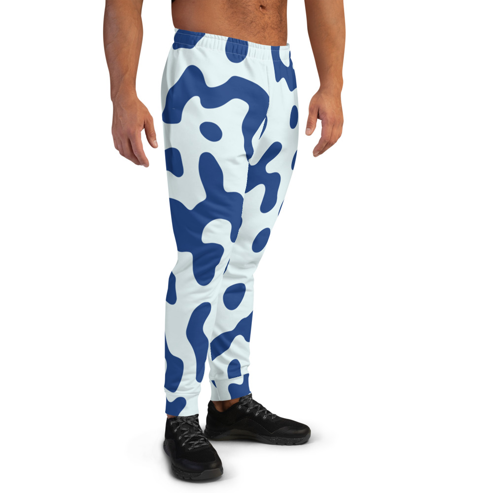 Men New Joggers Blue 7 Sizes Polyester