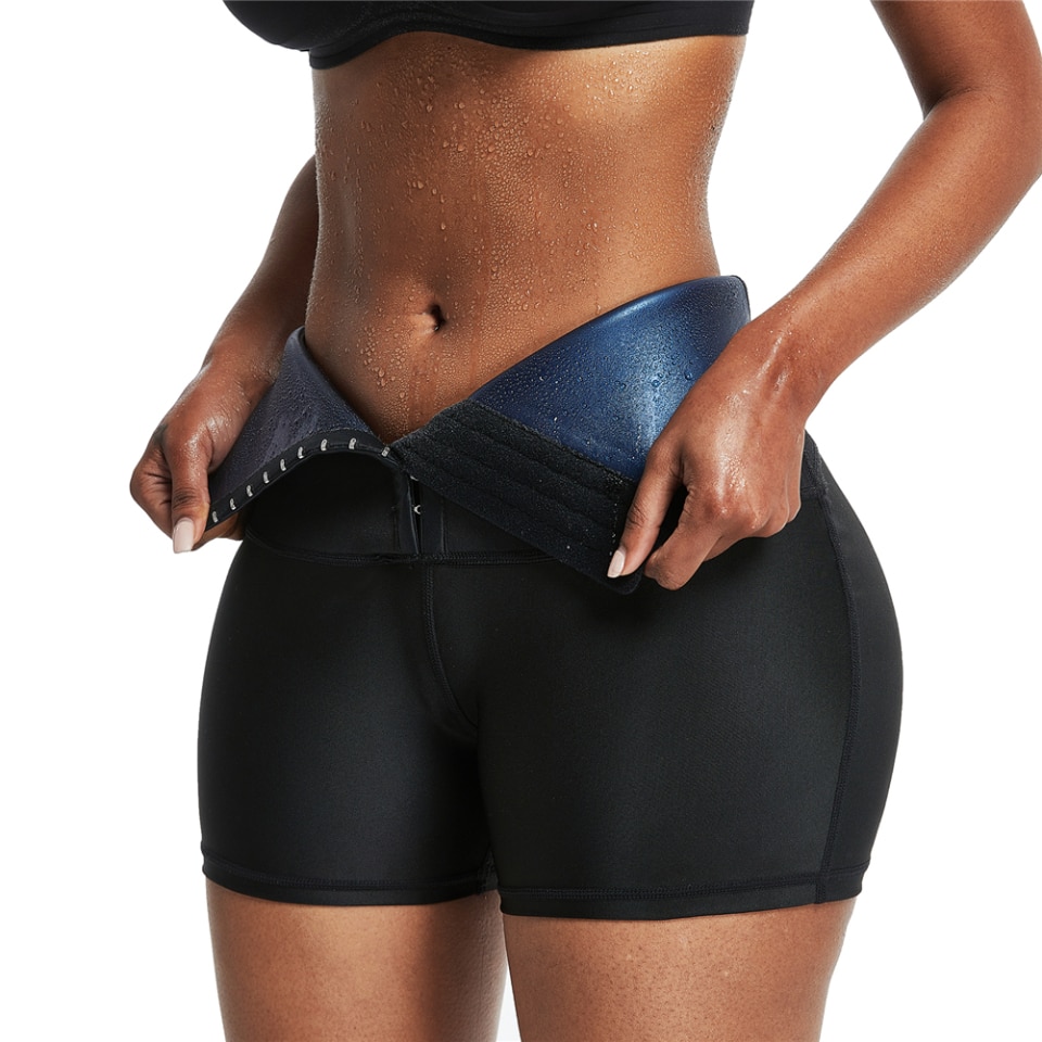 Sweat Pant Body Shaper Weight Loss Slimming Pants Waist Trainer Shapewear Tummy Hot Sweat Leggings Fitness Workout