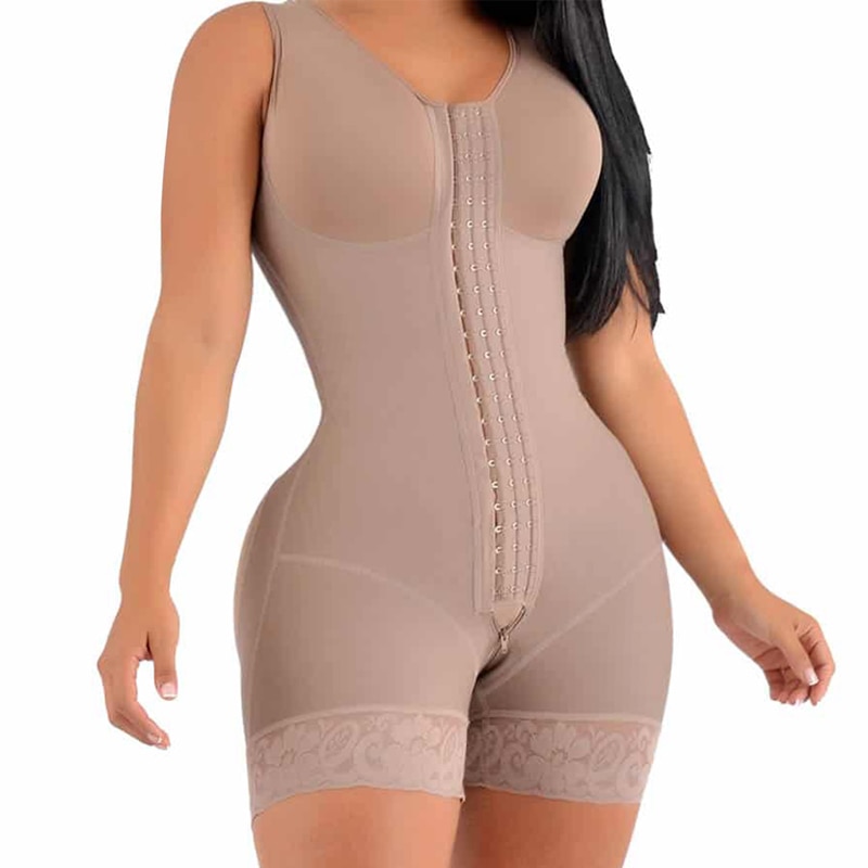 Women High Compression Short Girdle Shapeware With Brooches Bust For Daily And Post-Surgical Use Slimming Sheath Belly Women