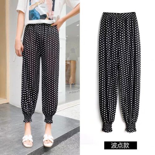 Women Straight Long Pants pantalon pour femme pants loose thin high waist women broad legged pants sweatpants stacked leggings - Image 12