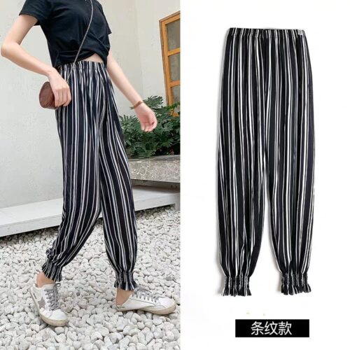 Women Straight Long Pants pantalon pour femme pants loose thin high waist women broad legged pants sweatpants stacked leggings - Image 20