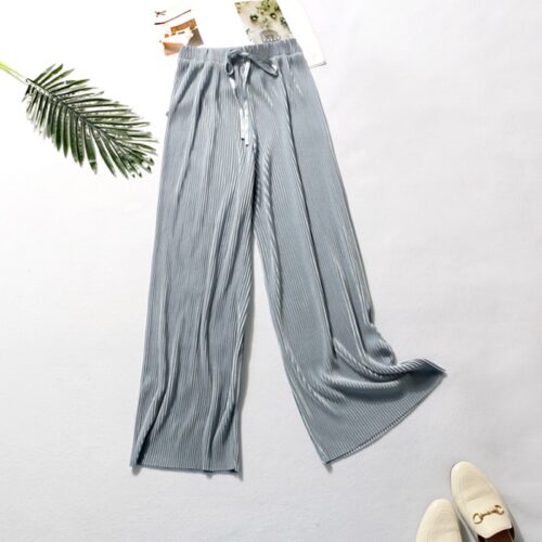 Women Straight Long Pants pantalon pour femme pants loose thin high waist women broad legged pants sweatpants stacked leggings - Image 22