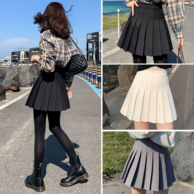 Women Pleated Mini Skirts