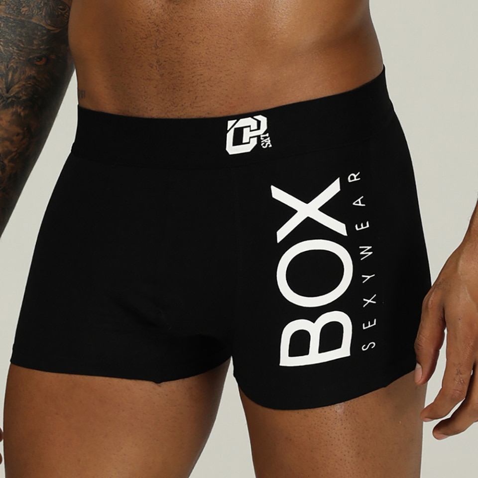 4 Pcs Men Boxer Sexy Underwear soft long boxer shorts Cotton soft Underpants Male Panties 3D Pouch Shorts Under Wear Pants Short.