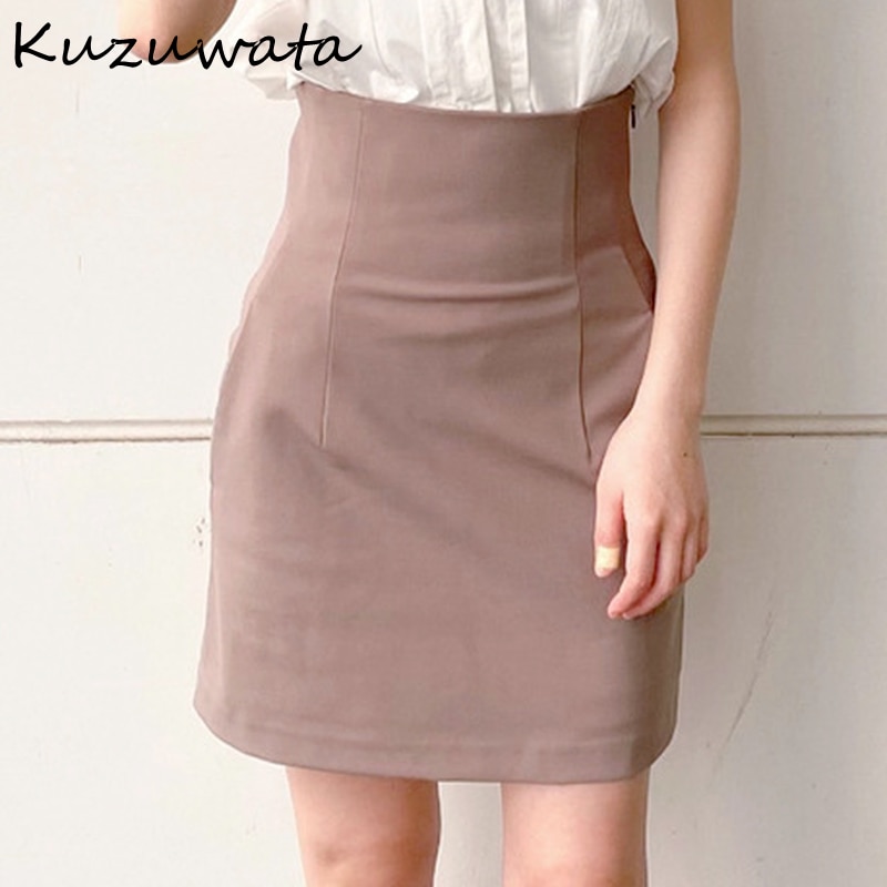Solid Empire Slim Folds Above Knee Sexy Mini Skirts Summer Women New Fashion Temperament Japan Style
