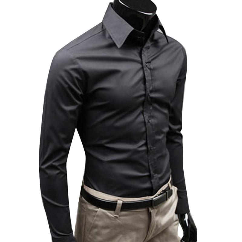 #1 Top New Men Business Style Dress shirt Slim Fit - ADDMPS