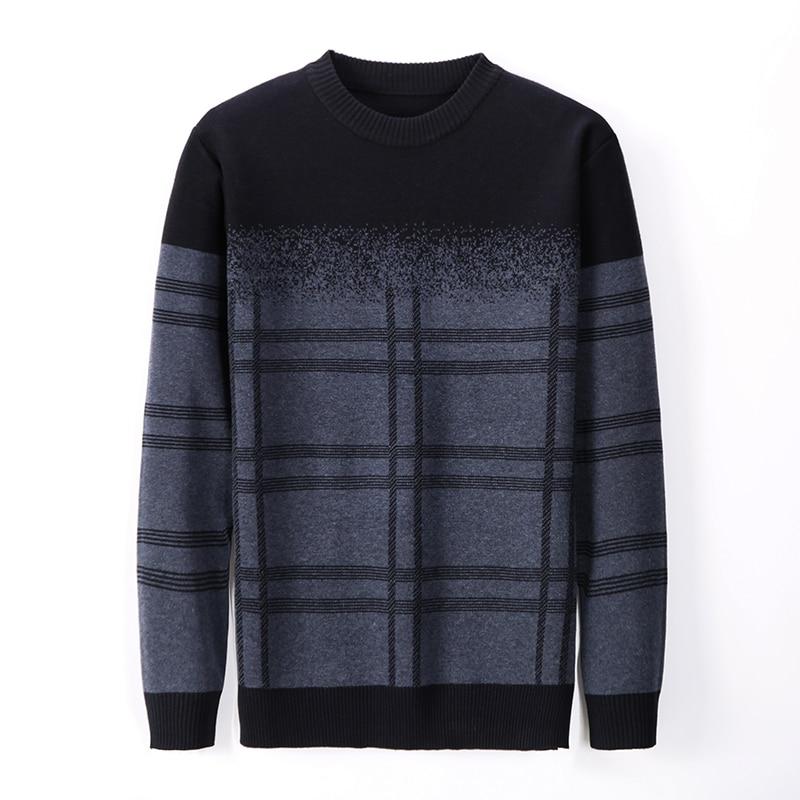 New Fashion Brand Men Pullover Thick Slim Jumper Sweater Knitwear Wool Winter Korean Style Casual Clothing Men