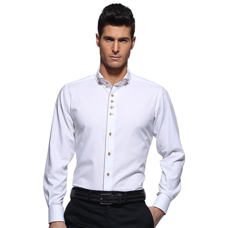 #1 Top New Men Windsor Collar White Dress Shirt - ADDMPS