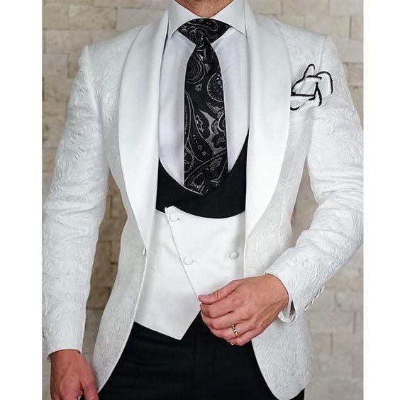 #1 Top New Men Wedding Groom Dress Suit Tuxedos- ADDMPS
