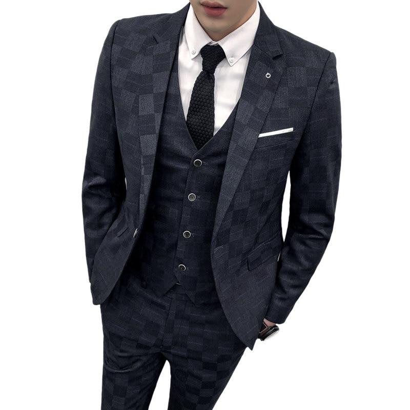 #1 Top New Men Slim Casual Dress Suit Wedding - ADDMPS