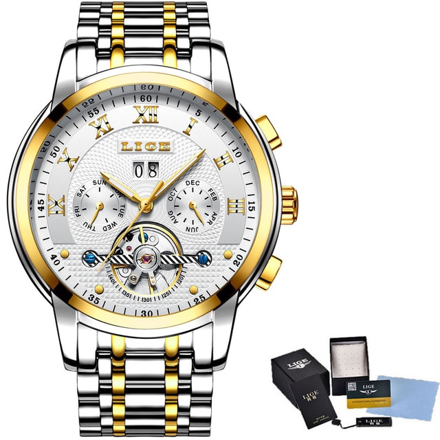 New Men Luxury Mechanical Watches Fashion Top Brand Luxury Business Automatic Mechanical Watch Men Casual Waterproof Watch