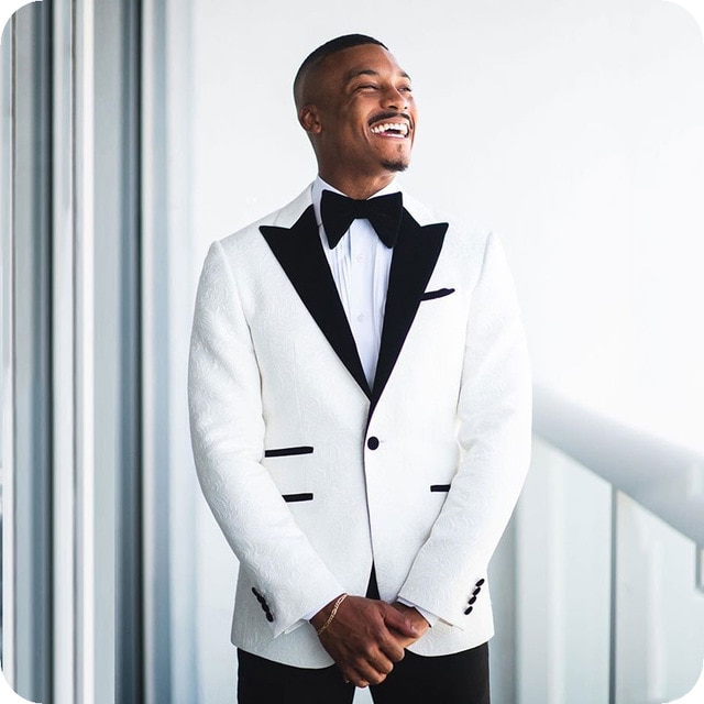 #1 Top New Men Velvet Slim Fit Suit Formal Wedding - ADDMPS