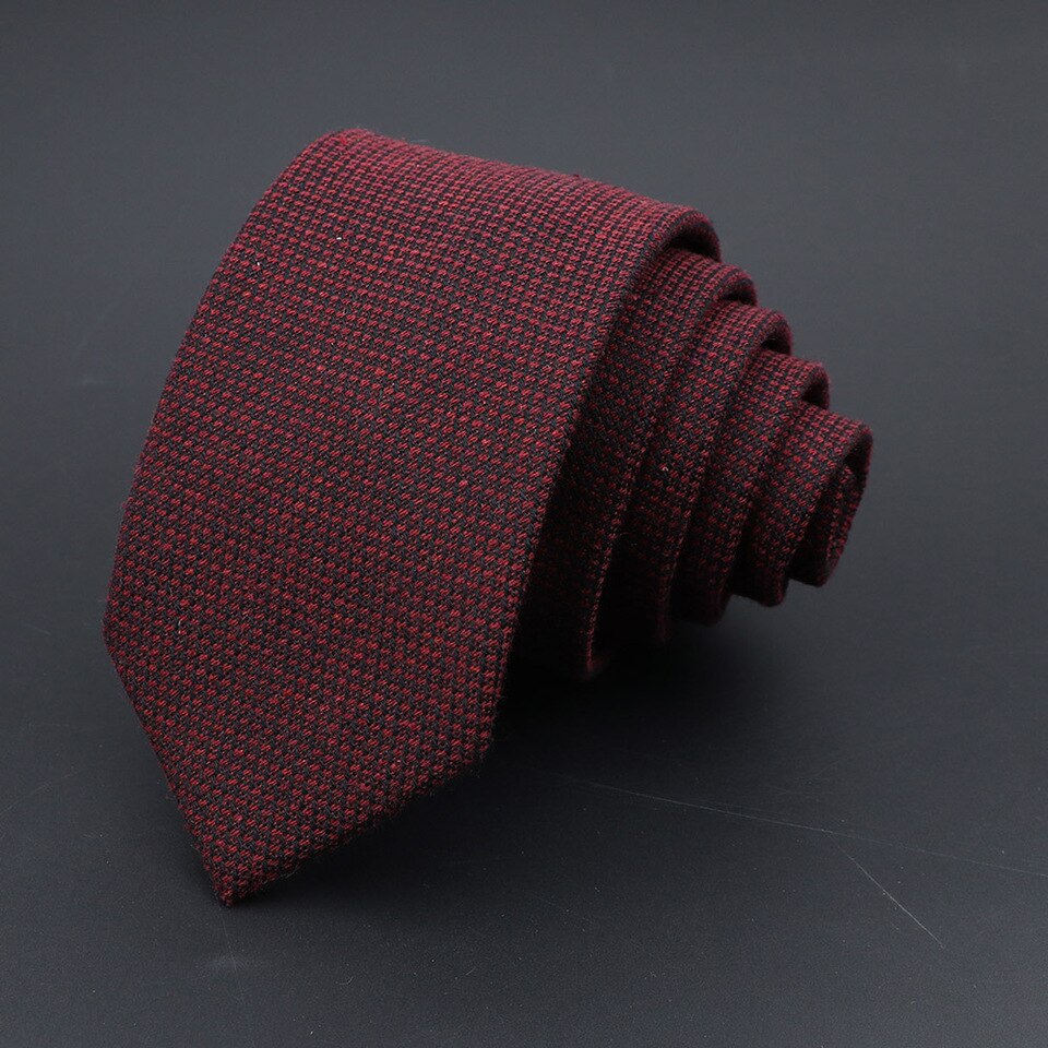 New Men Cotton Handmade Wool Ties Original High Quality Solid Men Necktie Striped Narrow Collar Slim Cashmere Casual Tie Accessories