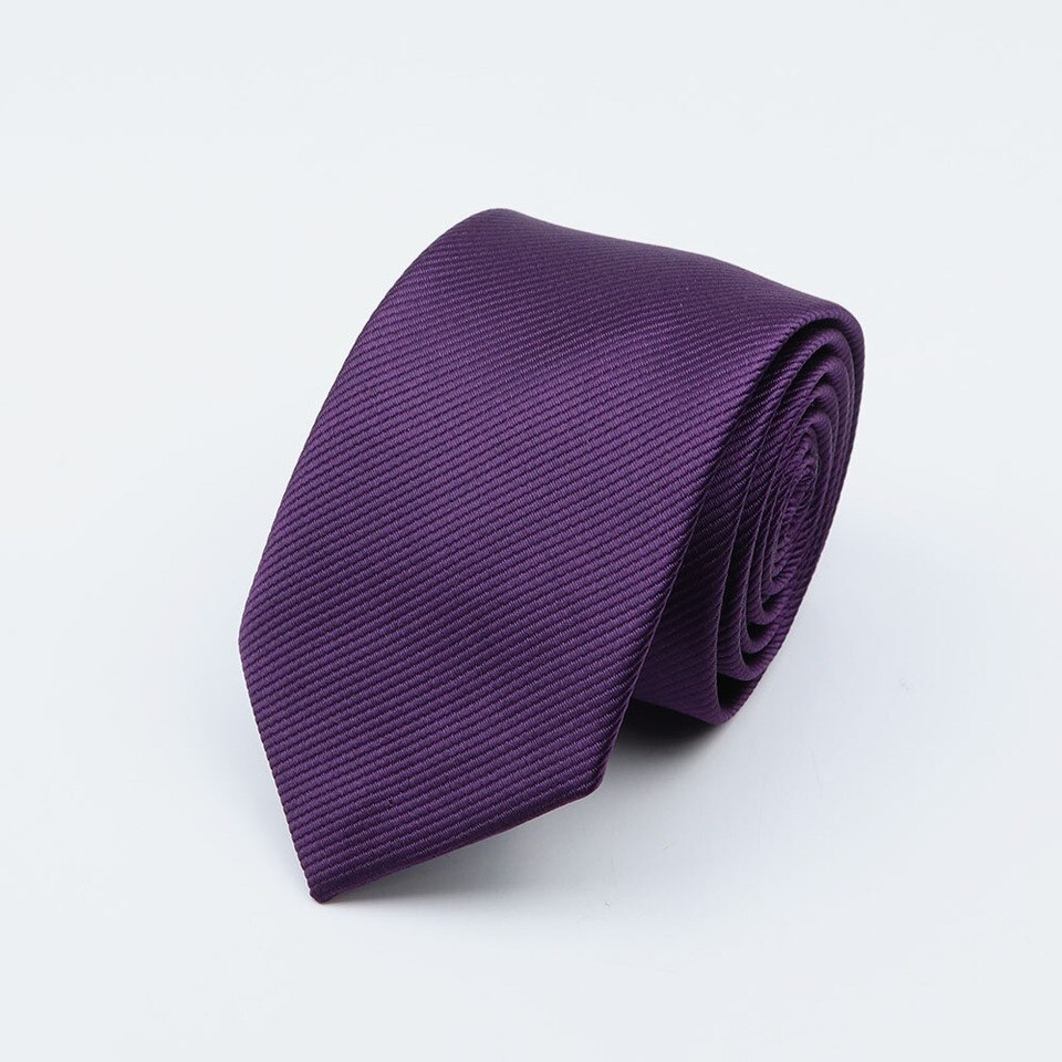 New Men Solid Classic Ties Formal Striped Business 6cm Slim Necktie for Wedding Tie Skinny Groom Cravat