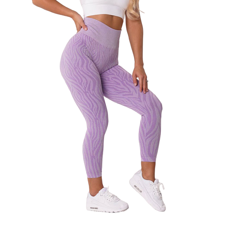 New Women Zebra Pattern Seamless Legging Soft Workout Tights Fitness Outfits Yoga Pants High Waisted Gym Wear