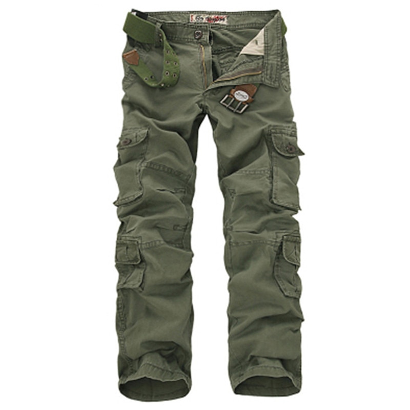 New Fashion Military Cargo Pants Men Loose Baggy Tactical Trousers Outdoor Casual Cotton Cargo Pants Men Multi Pockets Big size