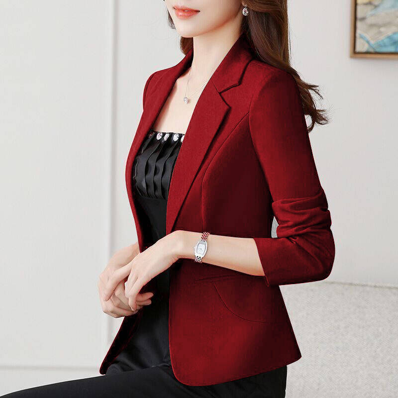New Suit female Spring And Autumn Style Korean Fashion Self Cultivation Casual Ladies Regular Single Breasted