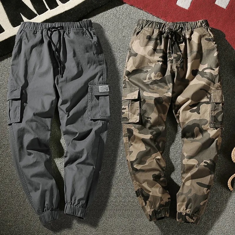 New Joggers Cargo Pants Men Harem Pants Multi-Pocket Camouflage Man Cotton Sweatpants Streetwear Casual Plus Size Trousers M-7XL