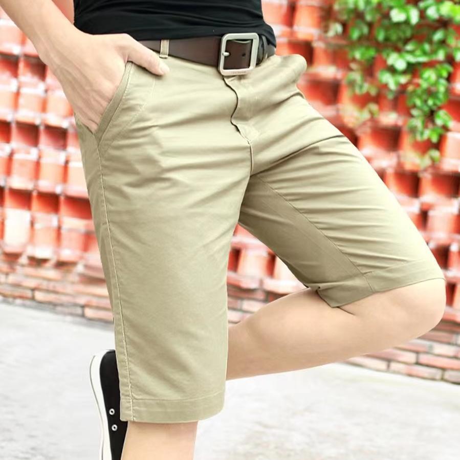 New Summer Cotton Solid Shorts Male High Quality Casual Business Social Bermuda Men Shorts Hombre Half Pants