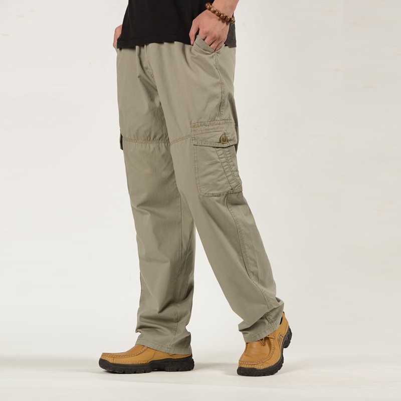 New Men Pants Large size Big 6XL Plus Men Cargo Pants Trousers For Men Sports Pants Military Style Trousers Jogger Pants Male