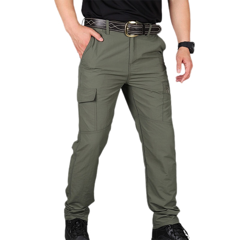 New Men Pants Casual Cargo Pants Military Tactic Army Trousers Male Breathable Waterproof Multi Pockets Pant Size S 5XL Plus Size