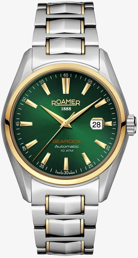 ROAMER WATCH SEAROCK AUTOMATIC Green Face Luxury Watch For Men
