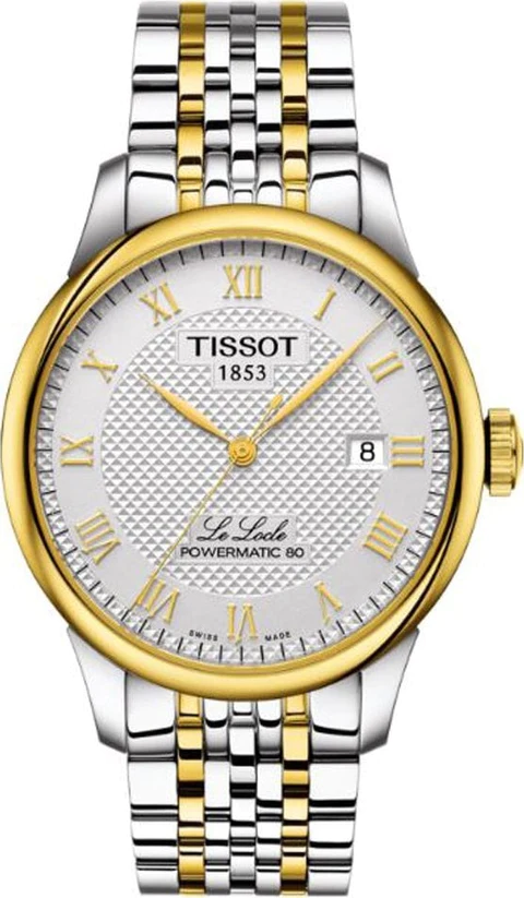 TISSOT LE LOCLE POWERMATIC 80 – T006.407.22.033.01 Gold Fram Silver Luxury Watch For Men