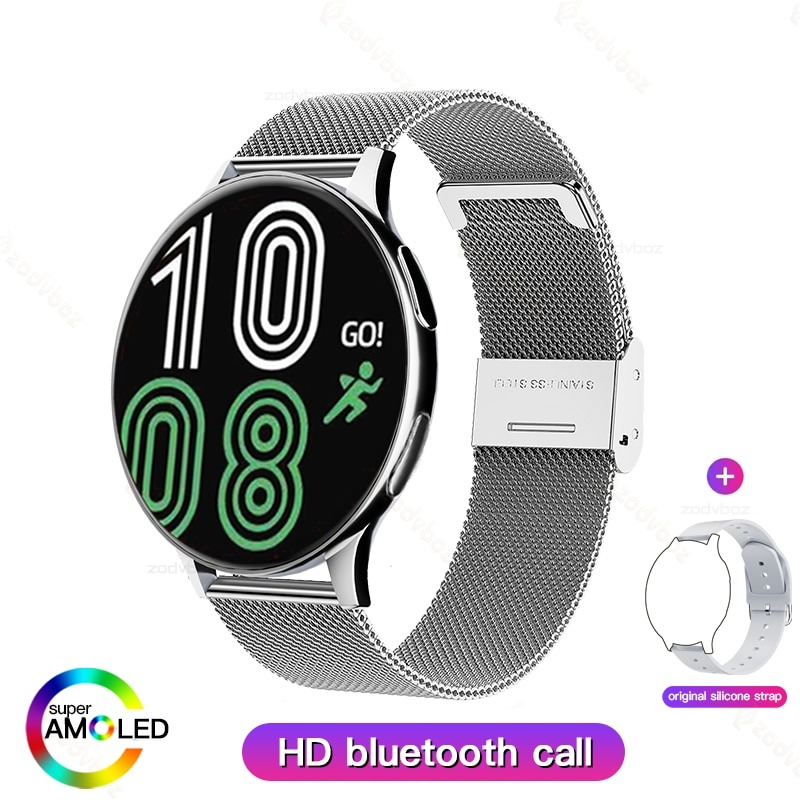 New Smart Watch Round Smartwatch Bluetooth Calls Watches Men Women Fitness Bracelet Custom Watch Face +Gift Box