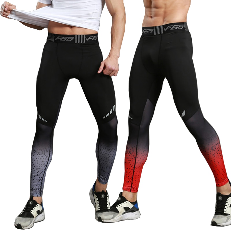 New Men Gym Compression Leggings Sport Training Pants Men Running Tights Trousers Men Sportswear Dry Fit Jogging Pants