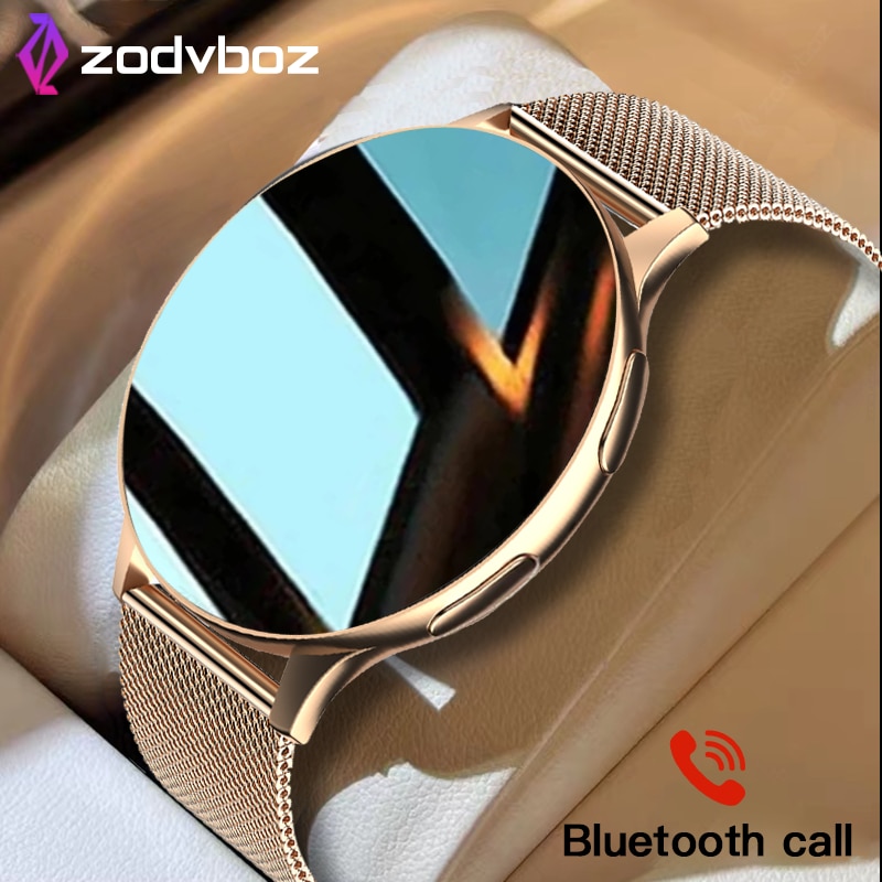 New Smart Watch Round Smartwatch Bluetooth Calls Watches Men Women Fitness Bracelet Custom Watch Face +Gift Box