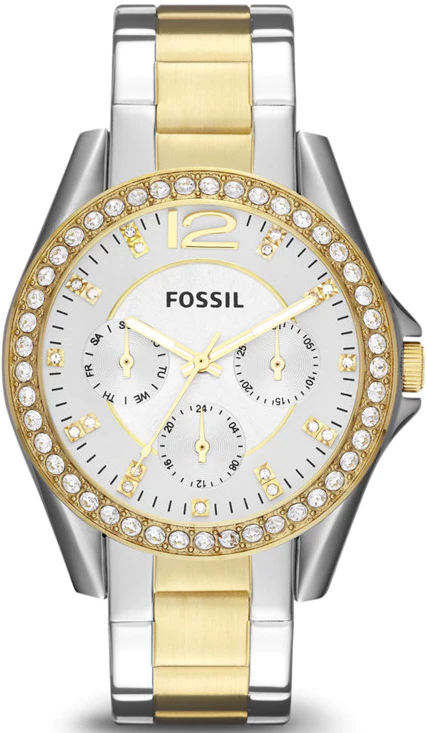 FOSSIL RILEY MULTIFUNCTION TWO-TONE – ES3204 LUXURY WATCH FOR WOMEN