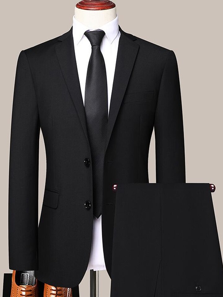 New Men Suit Business Professional Youth Office Worker Formal Dress Wedding Banquet Gentleman Suit Dress