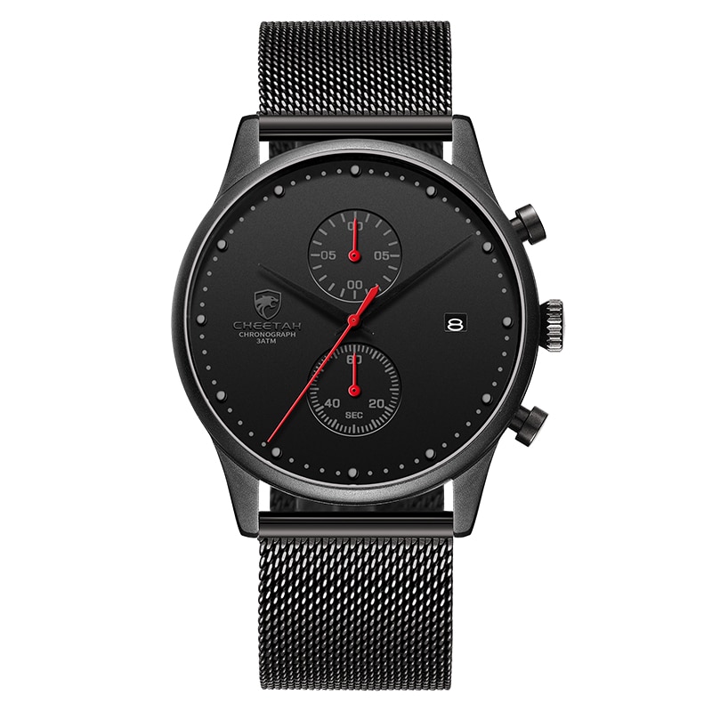 New Men Watches Chronograph Quartz Watch Men Stainless Steel Waterproof Sports Clock Watches Business reloj hombre
