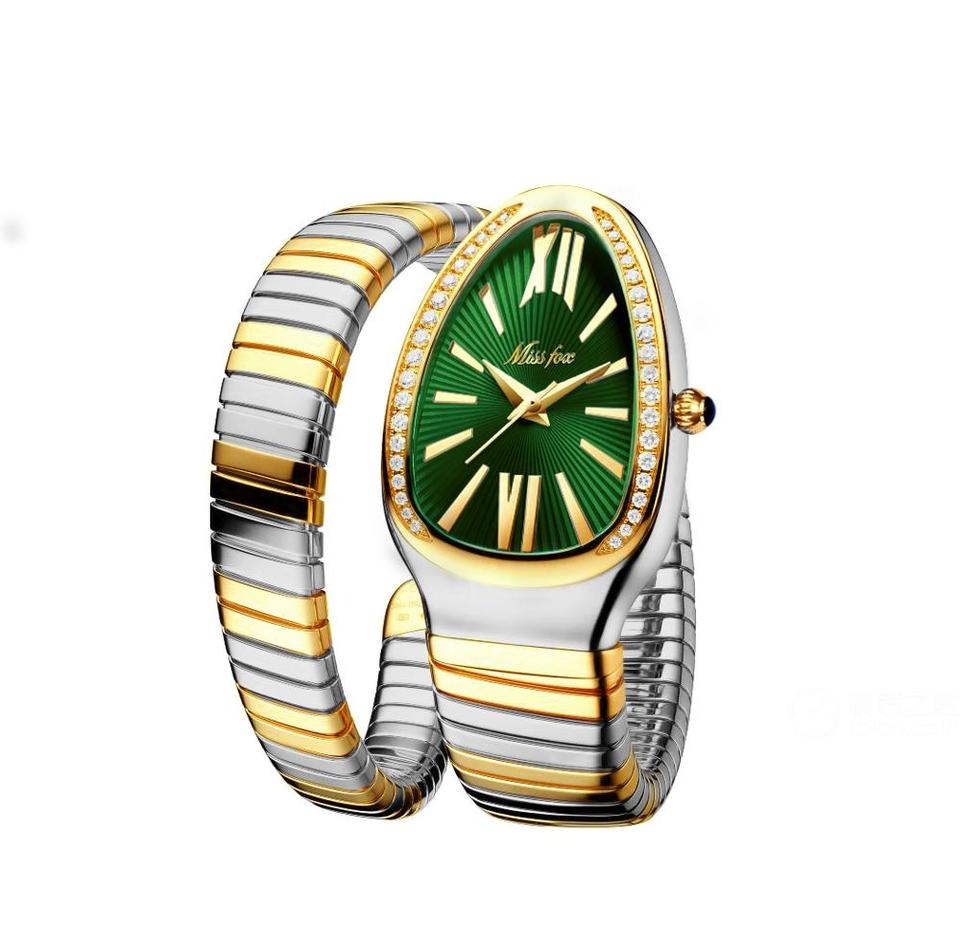 Women Watches Snake Shape Luxury Wrist Watch For Women Steel Unique Gold Quartz Ladies Watch Clock Relogio Feminino