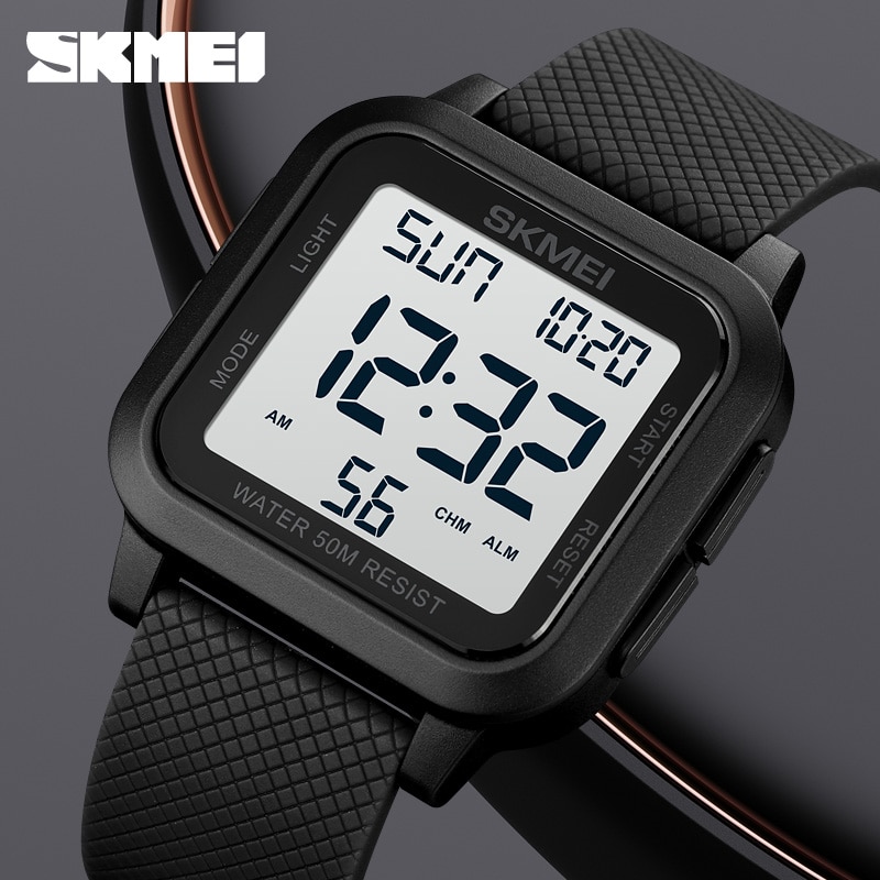 SKMEI Brand Sport Digital Watch Fashion LED Men’s Watches Chrono Electronic Wristwatch Waterproof Countdown Clock Reloj Hombre