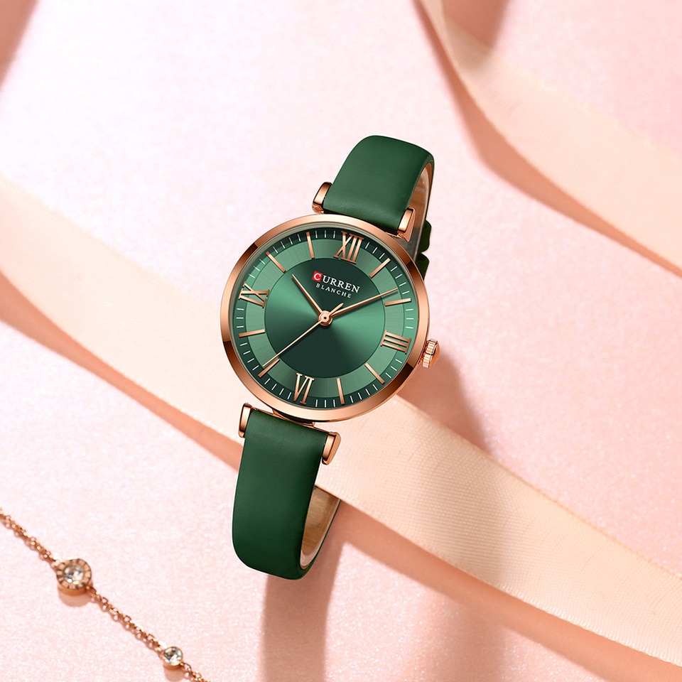 Women Quartz Leather Wristwatches Fashionable Classic Clock Montre femme