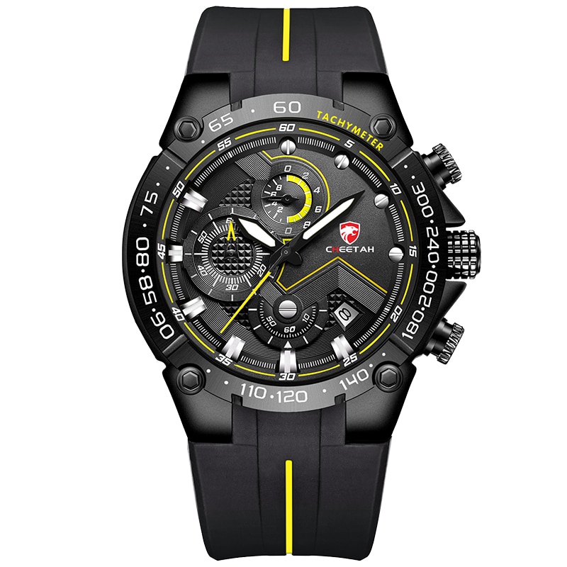 New Watches Mens Luxury Brand Big Dial Watch Men Waterproof Quartz Wristwatch Sports Chronograph Clock Relogio Masculino
