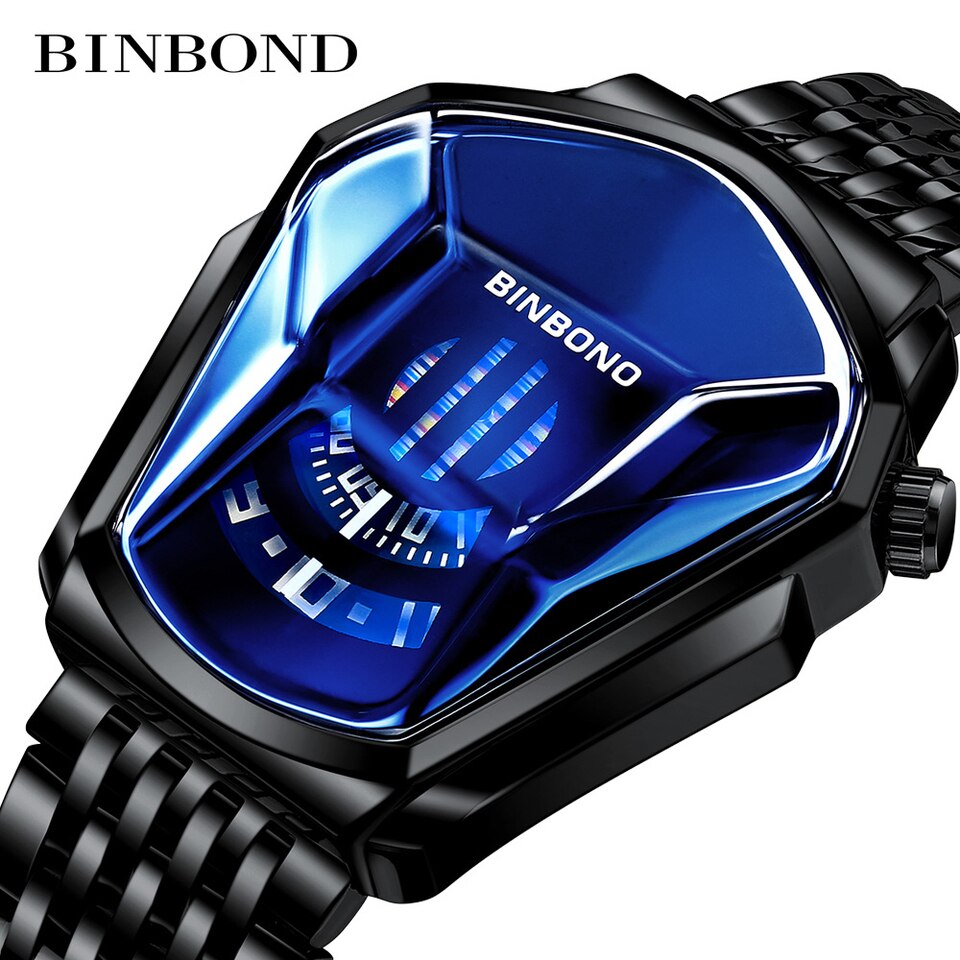 Top Brand Luxury Men Sport Waterproof Watch 3D Glass Quartz Watches Man Clock Wristwatch Casual Chronograph