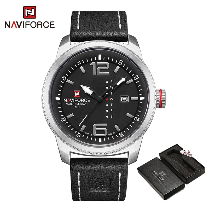New Male Watches Casual Sport Day and Date Display Quartz Wristwatch Big Dial Clock with Luminous Hands Relogio Masculino