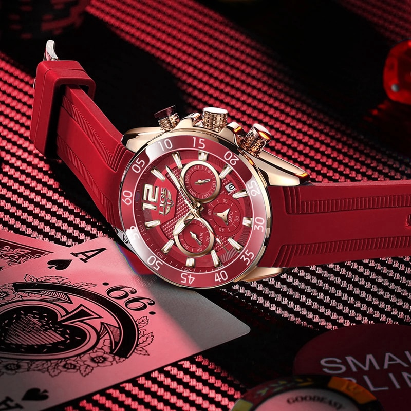LIGE Fashion Men Watches Sport Quartz Watch Man Brand Luxury Wrist watches Chronograph Waterproof Casual Clock Montre Homme