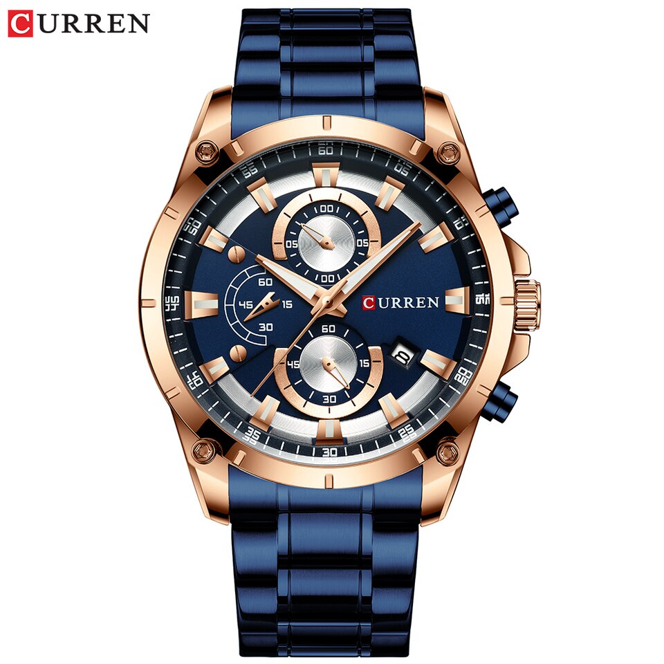 Men Watches Top Brand Luxury Business Automatic Date Watch Men Casual Waterproof Watch