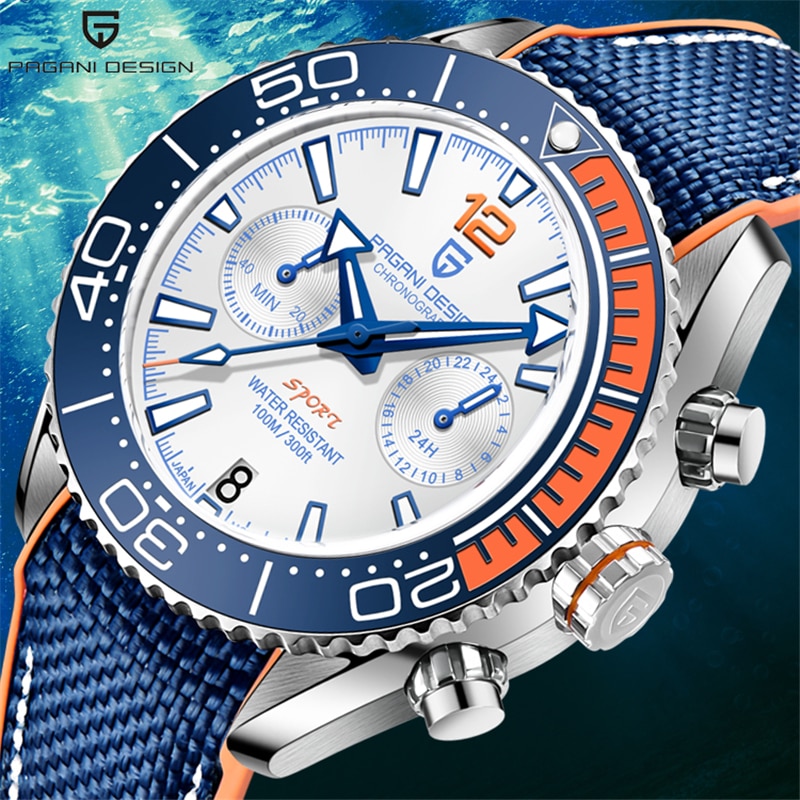 New Diver Watch Men 10Bar Waterproof Date Clock Sport Watches Top Brand Mens Quartz Wrist watch Relogio Masculino