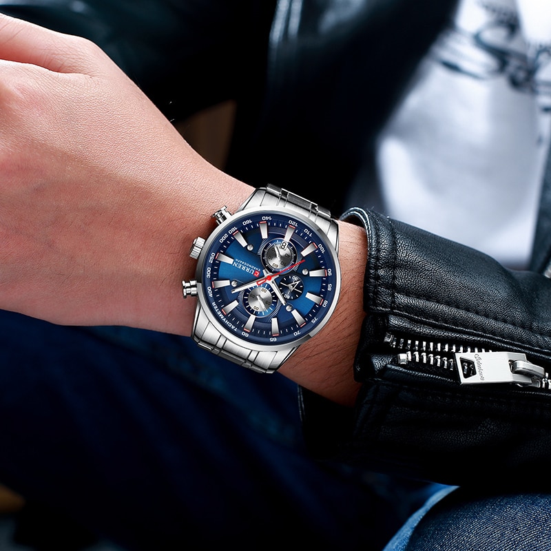 New Watches for Men Top Luxury Brand Quartz Men Watch Sport Waterproof Wrist Watches Chronograph Date Relogio Masculino