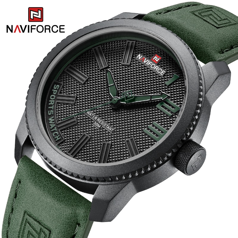 New Male Wristwatch Military Sports Shockproof Waterproof Leather Watch Men Fashion Casual Clock Relogio Masculino